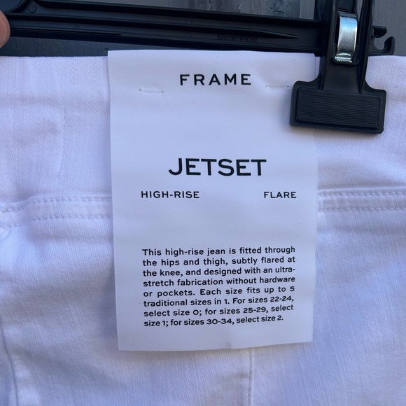 Frame White Jet Set Flare, BNWT, size 2 (Waist 30-34) - Picture 12 of 15